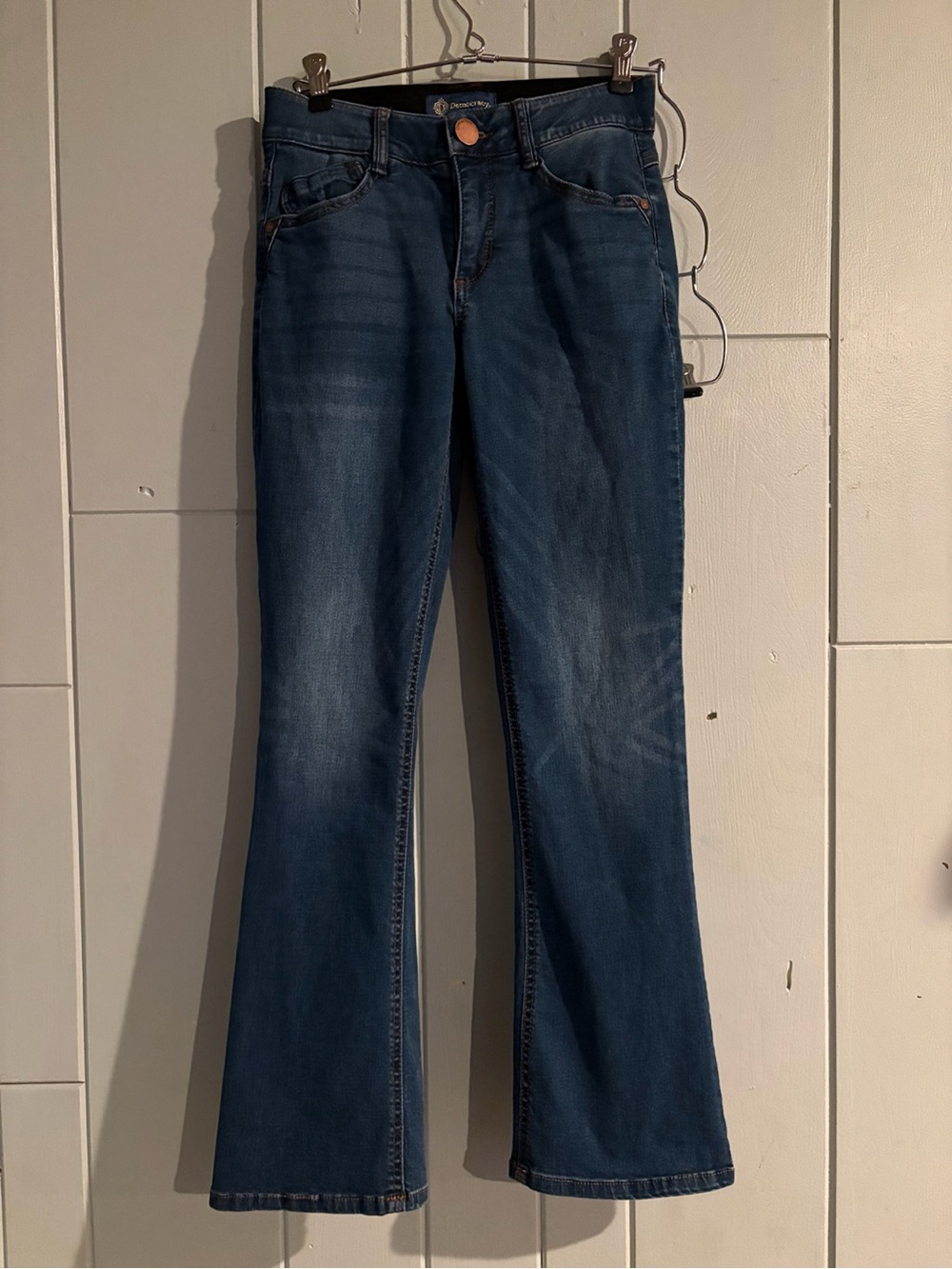 Democracy Ab Solution Jeans Women’s 2 Petite Bootcut Stretch Denim Medium Wash